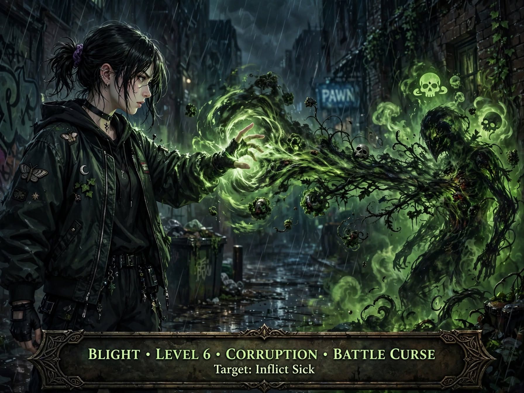 Blight witch spell