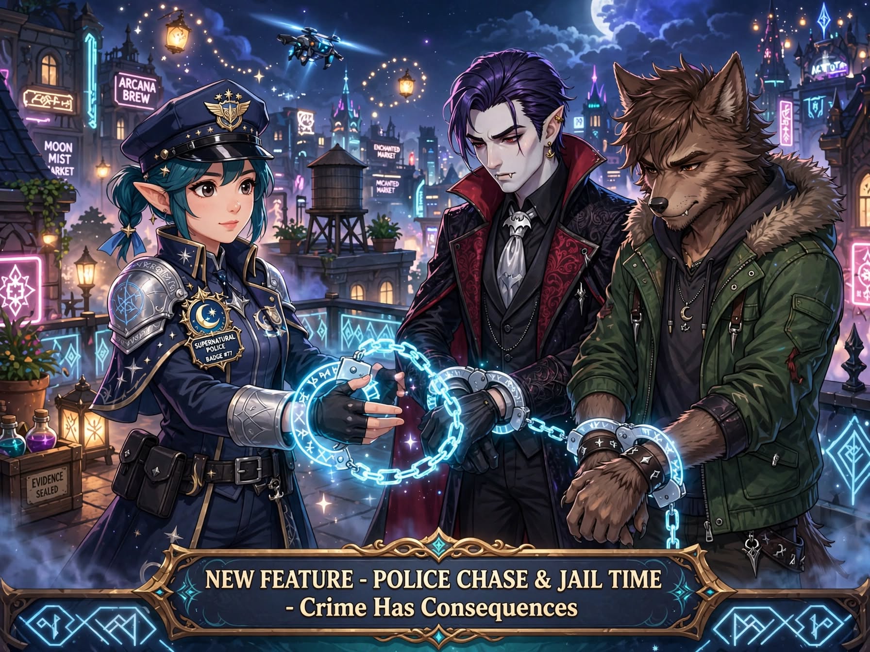 NEW FEATURE — POLICE CHASE & JAIL TIME