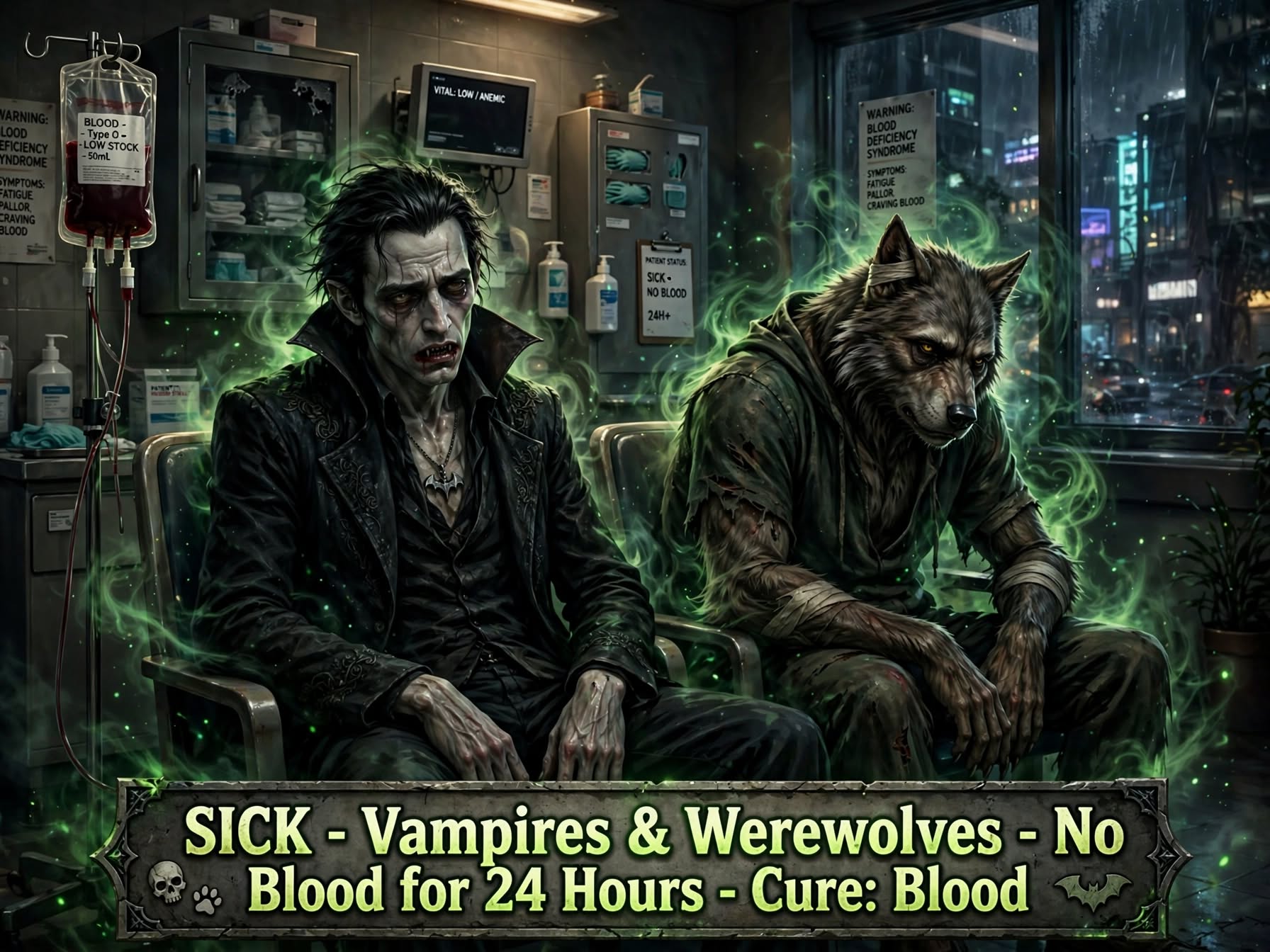 BLOOD DEFICIENCY SYNDROME: VAMPIRES AND WEREWOLVES